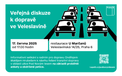 Veřejné setkání k dopravě ve Veleslavíně